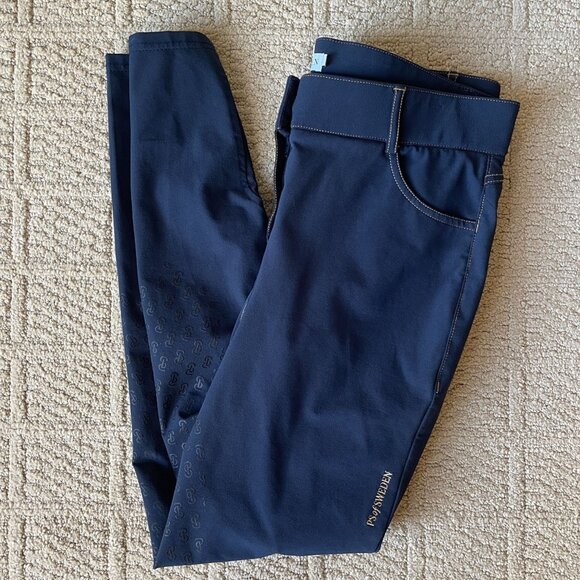 PS of Sweden Khloe Navy Full Seat Riding Breeches Womens Size IT 42 US 12 - Picture 1 of 9
